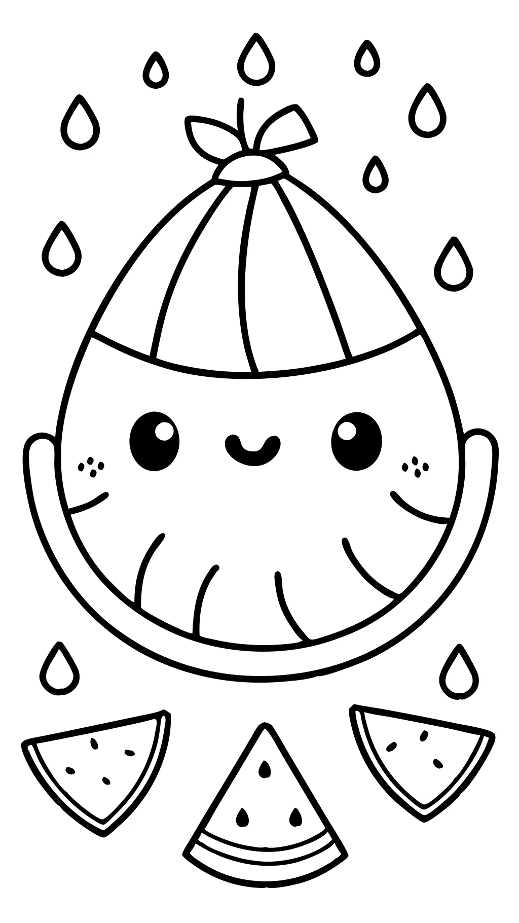 watermelon coloring pages